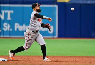 Rougned Odor throwing gray