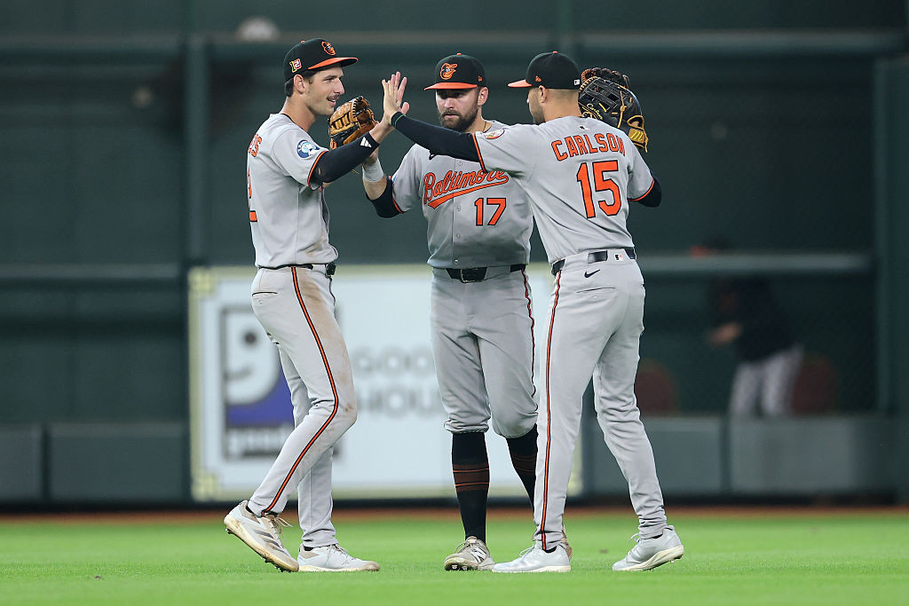 Dylan Beavers, Colton Cowser and Dylan Carlson